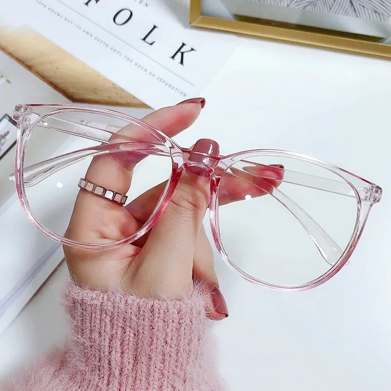 New Big Frame Anti-blue Light Near Sight Glasses Finished Myopia Glasses for Women Men Optical Prescription Eyewear 0 To -6.0