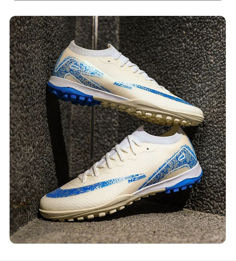 New Men Football Boots Ultralight Soccer Shoes Cleats Long Spikes Match Breathable Indoor Sneakers Training Drop Shipping