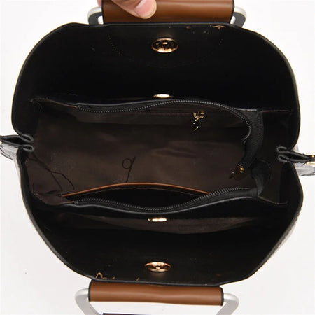 Soft Leather Luxury Handbags Women Bags Designer 3 Layers Shoulder Crossbody Sac Ladies Large Capacity Shopping Messenger Tote