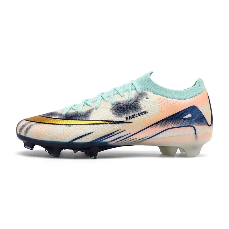 New Men Football Boots Ultralight Soccer Shoes Cleats Long Spikes Match Breathable Indoor Sneakers Training Drop Shipping