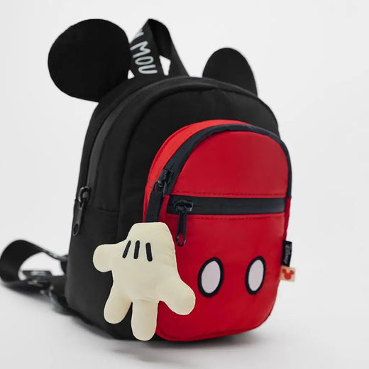 Disney's Red Mickey Mouse Children's Multifunctional Lightweight Primary School Student Backpack