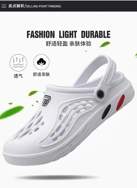 Outdoor Sandals for Men and Women Summer Clogs EVA Slippers Plus Size 47 48 49  Men Garden Shoes Beach Sandals Breathable Clogs