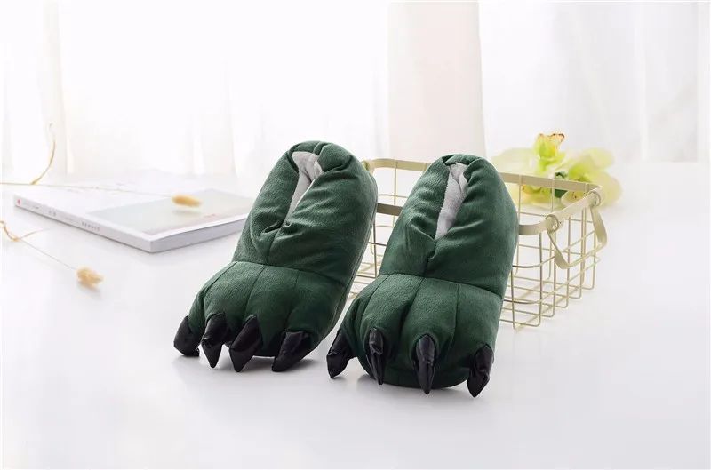 Stitch Animal Paw Slippers For Boy Girl Unisex Kids Cute Monster Claw Slippers Cartoon Soft Plush Warm Home Slippers Child Shoes