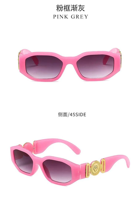 New Retro Irregular Square Sunglasses for Women Men Fashion Designer Small Frame Sun Glasses Trending Product Shades UV400