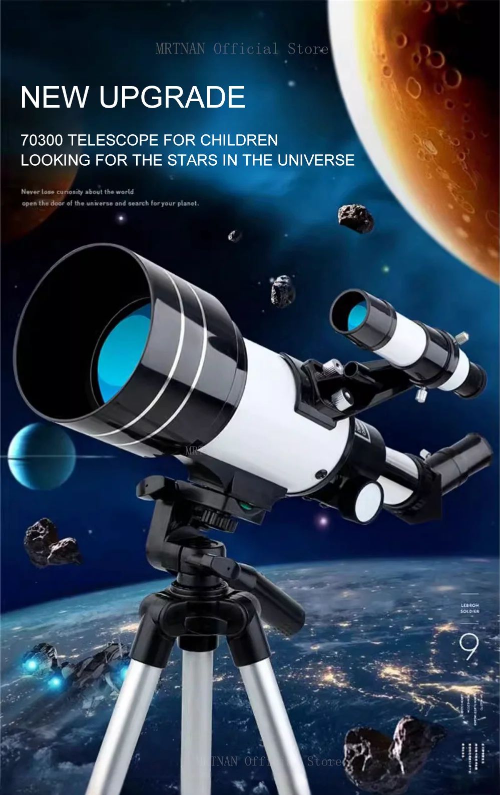 Astronomical Telescope High Definition High magnification Professional Star Searching Mirror Long Stand With Phone Holder