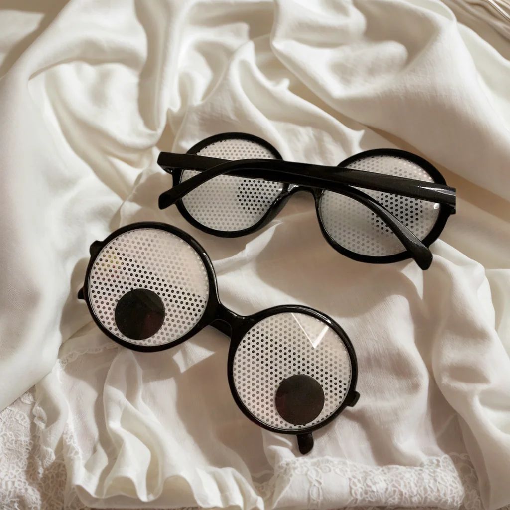 Funny Glasses Cosplay Eyeball Rolling Glasses Halloween Novelty Costumes Accessories For Carnival Fancy Dress Christmas Party