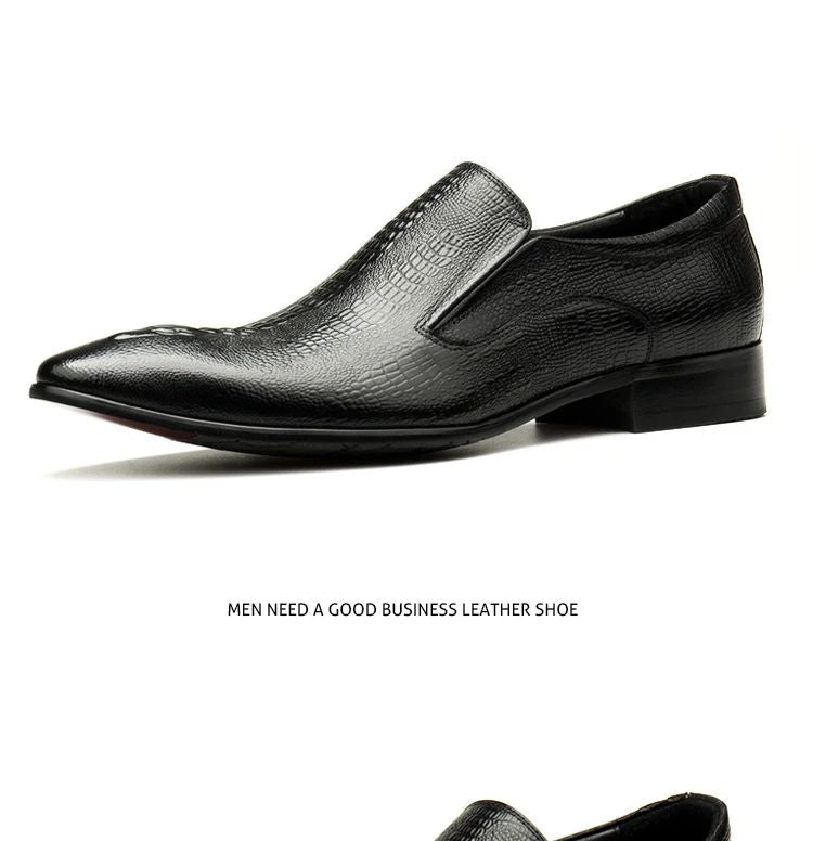 Handmade Mens Wedding Oxford Shoes Black Blue Genuine Leather Flat Dress Shoes Crocodile Pattern Summer Business Formal Loafers