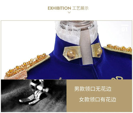 Men Stage Couple Costumes Photo Military Dress Suit Navy Men's and Women's Military Band Uniform Sailor Suit Spring and Autumn