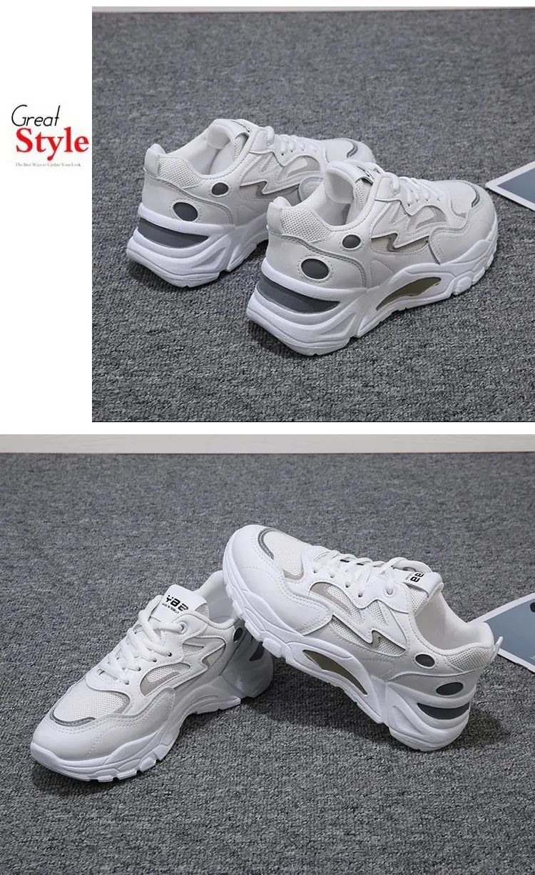 Height Increasing Chunky Sneakers Women New Fashion Lightweight Breathable Platform Mesh Sport Shoes Women's Casual Sneaker