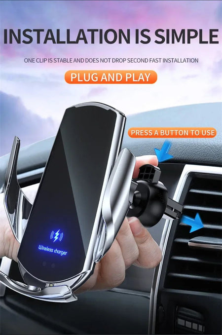 100W Wireless Car Charger Magnetic Car Phone Holder For iPhone 11 12 13 14 15 Pro Xiaomi Samsung Fast Charging Wireless Chargers