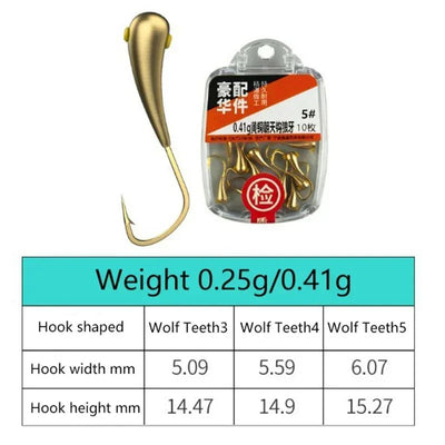 10PCS/lot Stainless Steel Fishing Hook Japan Barbed Overturned Hook Fishing Accessories Supplies Lure Carp Brass Fishing Tackle