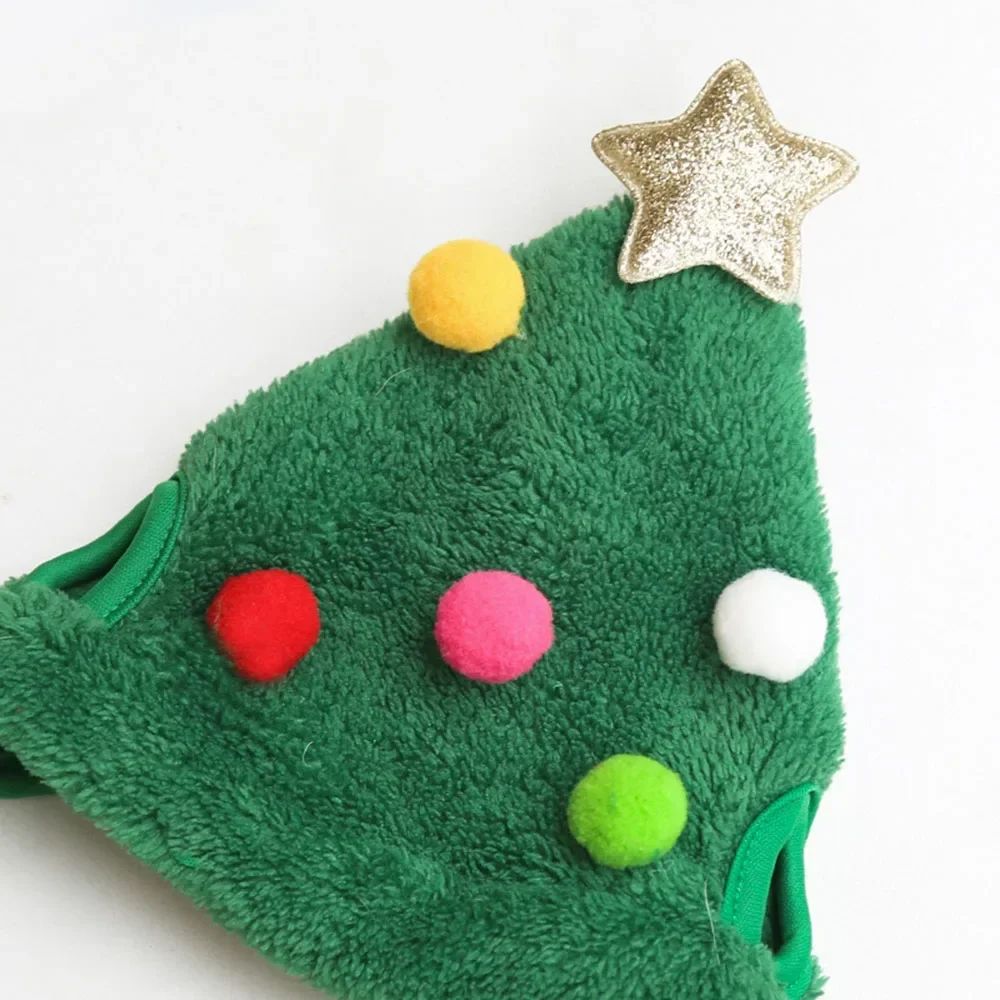 1Pcs Funny Dog Christmas Hat Pets Santa Bibs New Year Party Cosplay Costume Puppy Cap Cute Cats Bandana Clothes Accessories Gift