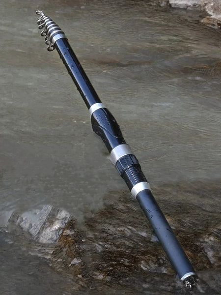 Ultra Durable Telescopic Rock Fishing Rod Spinning Carbon Fiber Pesca Carp Feeder Pole 1.5-3.0M Portable Travel Mini Fish Tackle
