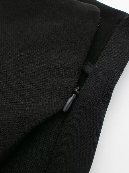 Willshela Women Fashion Solid Side Zipper Skirts Shorts Vintage High Waist Female Chic Lady Shorts