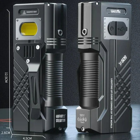 6000MAH 3000Lm Most Powerful LED Flashlight Rechargeable Torch Light Flashlight Tactical Lantern Long Shot Hand Lamp For Camping