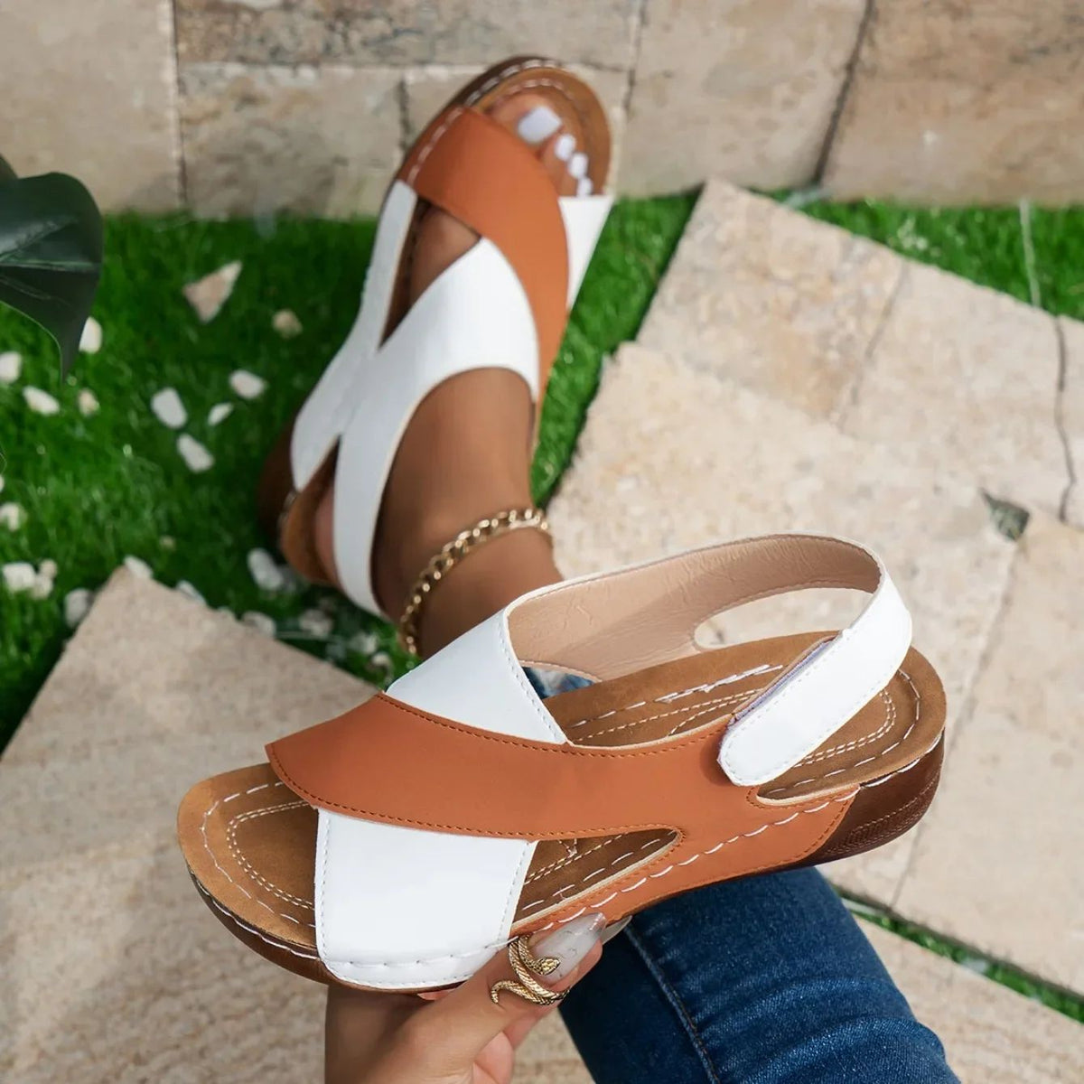 Women Wedges Sandals Summer New Fashion Sandals Lightweight Casual Sandals Shallow Outdoor Beach Shoes Women Sandalias De Mujer