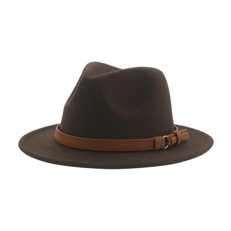 Hats for Women Fedoras Girls Hat Boys Hat Felted Kids Baby Caps Small 52cm 54cm Belt Wedding Cute Kid Fedoras Sombreros De Mujer