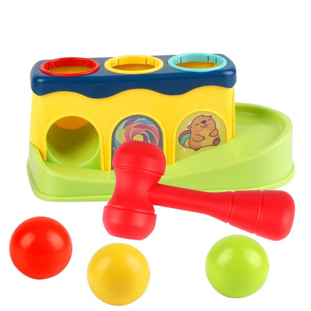 Engaging Pop-Up Hammer Toy for Babies Educational Stacking Balls Game Toys Gifts for Children's Preschool Fun for Boys Girls