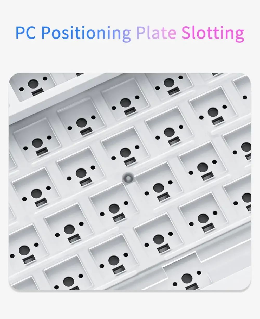 Ajazz Ak820 Mechanical Keyboard Wired USB 75% White Light Gasket Full Key Hot Swap Esports Gaming Keyboard Custom for Pc Laptop