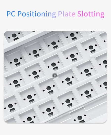 Ajazz Ak820 Mechanical Keyboard Wired USB 75% White Light Gasket Full Key Hot Swap Esports Gaming Keyboard Custom for Pc Laptop