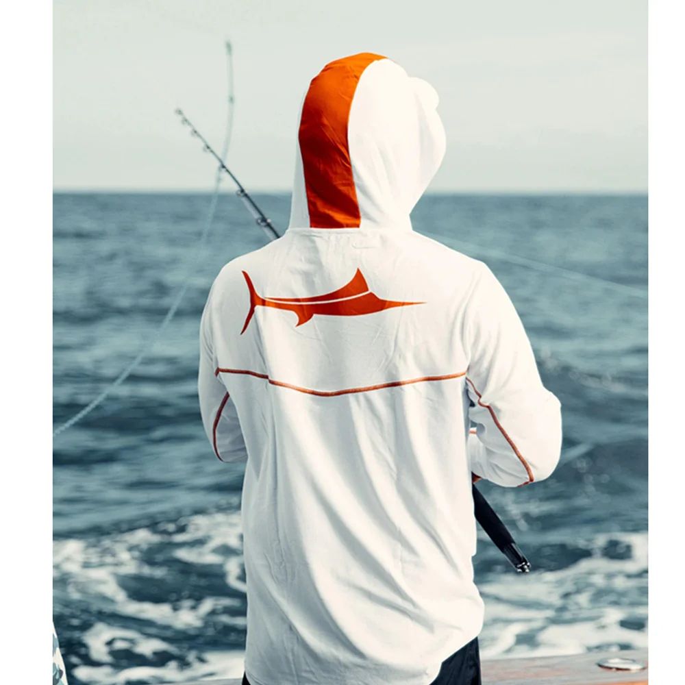 BILLFISH Gear Men Fishing Long Sleeve Hooded Shirts Blusas Para Pesca Fishing Performance Apparel Camisa De Pesca Uv Manga Longa