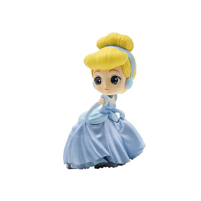 Bandai Original Disney Anime Figure Sitting Villain Doll Q Version Kids Toys Home Decoration Girl'S Birthday Model Cute Toy Gift