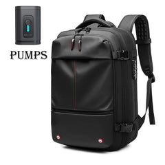 Men Travel Backpack 17 inch vacuum compression Laptop Backpack Extended Large Capacity school Backpack Hiking Business backpack