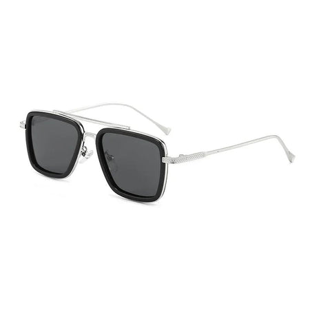Luxury Fashion Tony Stark Style Kids Polarized Sunglasses Children Square Sun Glasses Boys Girls Oculos Retro Iron Man Glasses