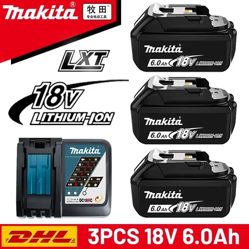 ?100% Genuine 18V Makita 6Ah/5Ah for Makita Battery BL1840 BL1830B BL1850B BL1850 BL1860 BL1815 Replacement Lithium Battery?