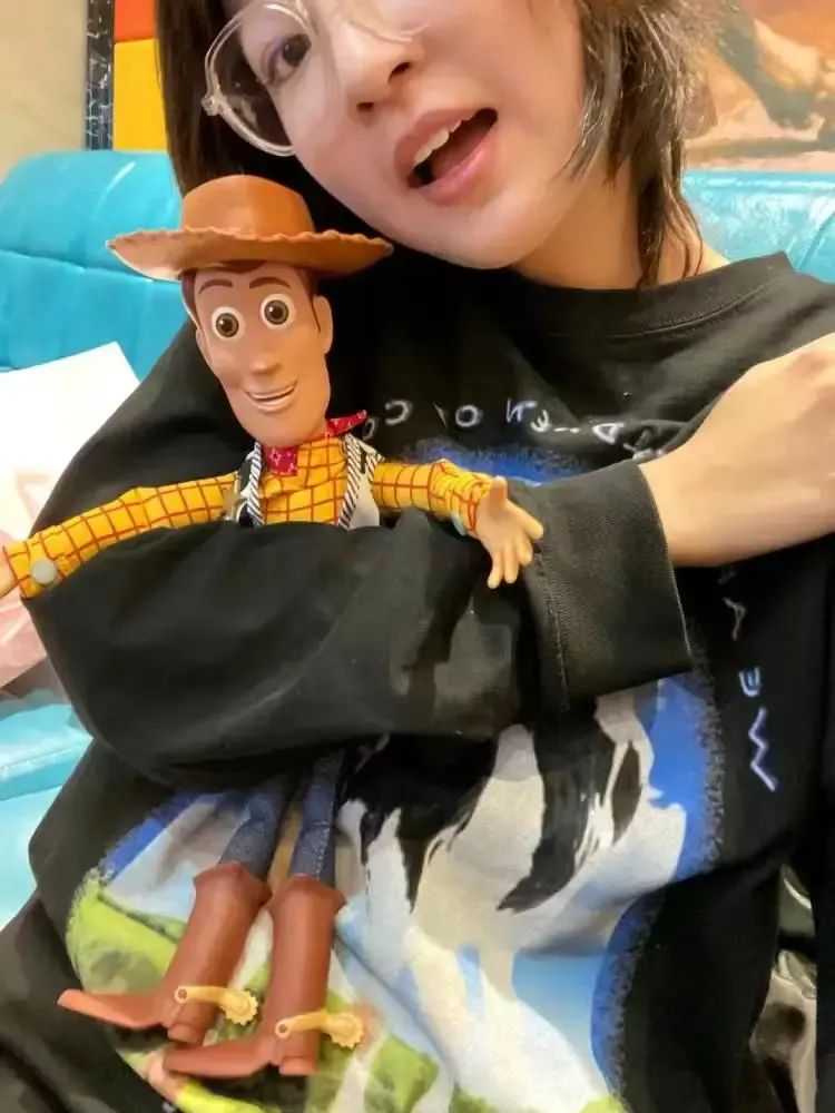 Anime Disney Toy Story 4 Talking Woody Buzz Jessie Rex Action Figures Anime Decoration Collection Figurine Toys Model For Gifts