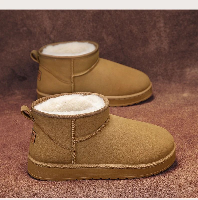Mens Shoes Classic Top Quality Suede Leather Ankle Boots 2025 Winter Snow Boots for Men New Fashion Australia Boots 36-45