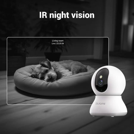 Blurams Indoor Security Camera 2K, Home Security Camera for Dog/Elder, Security Camera with One-Touch Call Update A31S-2pc