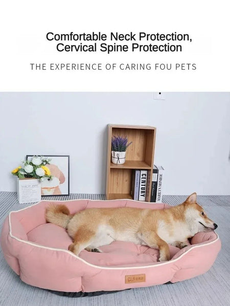 Winter Dog Cat Bed Pet Dog Sofa Bed Square Pet Dog Beds Bed For Large Pet Nest Kennel For Be Universal Custom Suede Dog Beds Mat