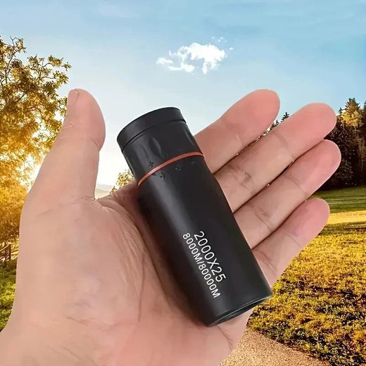 new 2000x25 HD Monocular Telescope: Mini Portable, for Outdoor Camping, Hunting & Birdwatching