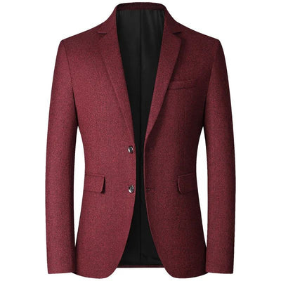 Black Men V-neck Single-breasted Suit Jacket, Fashion Slim Dress Coats, Blue Gray Yellow Blazers, Male Casual Tops Asian Size