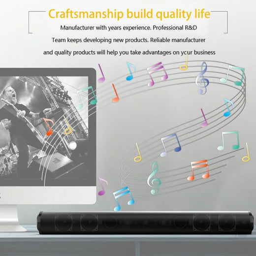 Super Powerful Sound Bar Portable Wireless Bluetooth Speaker Surround Stereo Home TV Sound Box Subwoofer FM Radio caixa de som