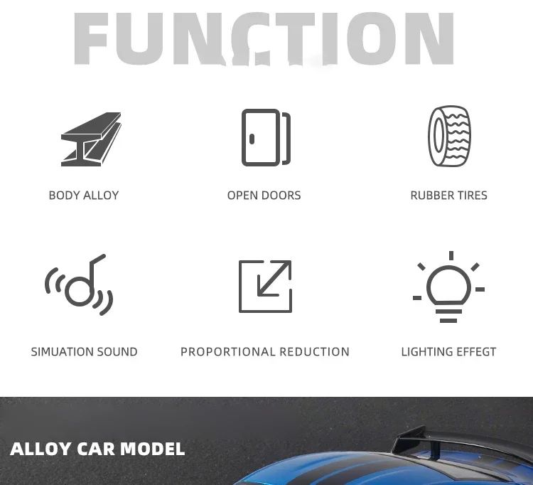 Large 1:18 Ford Mustang GT500 Miniatures Alloy Diecast Metal Vehicle Model Collectibles Sound Light Toys Car Gifts For Kids Boys