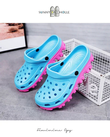 Men Clogs Sandals Outdoor Casual Shoes EVA Lightweight Slippers Summer Sandalias Platform Hombre Women Beach Large Big Size 50