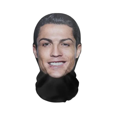 Fashion Mask for 2026 Halloween Cosplay Headwear Hip Hop Hood Hat Headgear 3D Celebrity Face Mask Elastic Mesh
