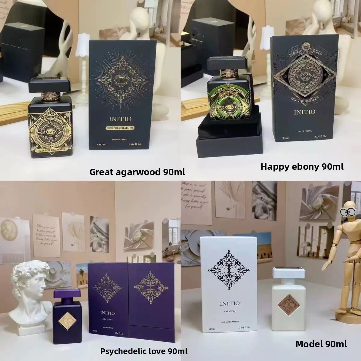 90ML Perfume Oud Vanilla Musk Rose for Elegant Rich Unisex Long-Lasting Oriental Woody Scent Daily Fragrance Niche Perfumes
