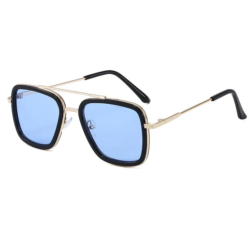 High Quality Iron Man Tony Stark Fishing Sunglasses Square Outdoor Sport Fishing Glasses Men Spider Eyewear Sports Sun Glasses