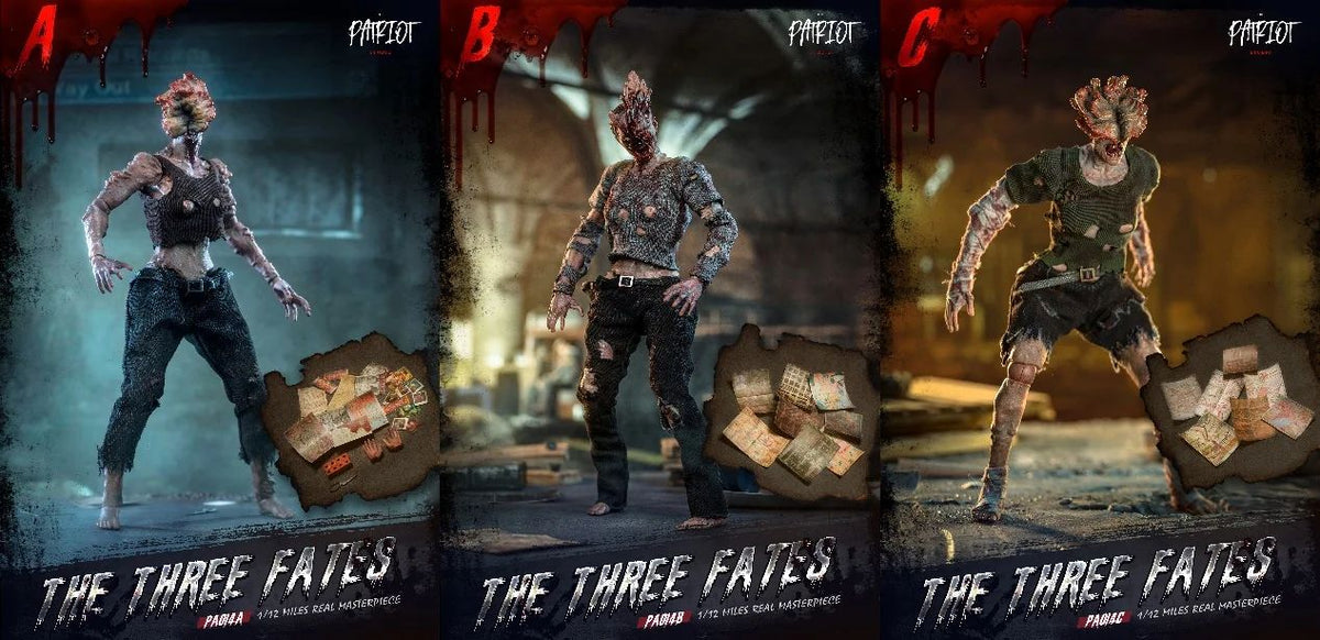 In Stock Patriot The Last of Us Clicker Three Destiny Zombie 1/12 Cloth Robe Action Figure Toy Gift Series Collection