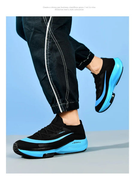 Men Running Shoes Jogging Sneakers Trainer Race Cushioning Outdoor Luxury shoes Mesh Off-road Shoes Breathable Couple Non-Slip