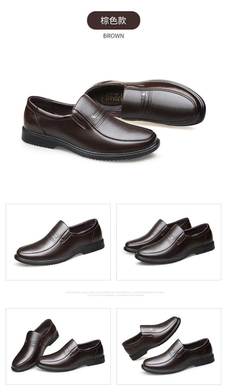 Genuine Leather Handmade Shoes Men Loafers Slip On Business Casual Shoes Classic Soft Leather Hombre Breathable Men Shoes Flat