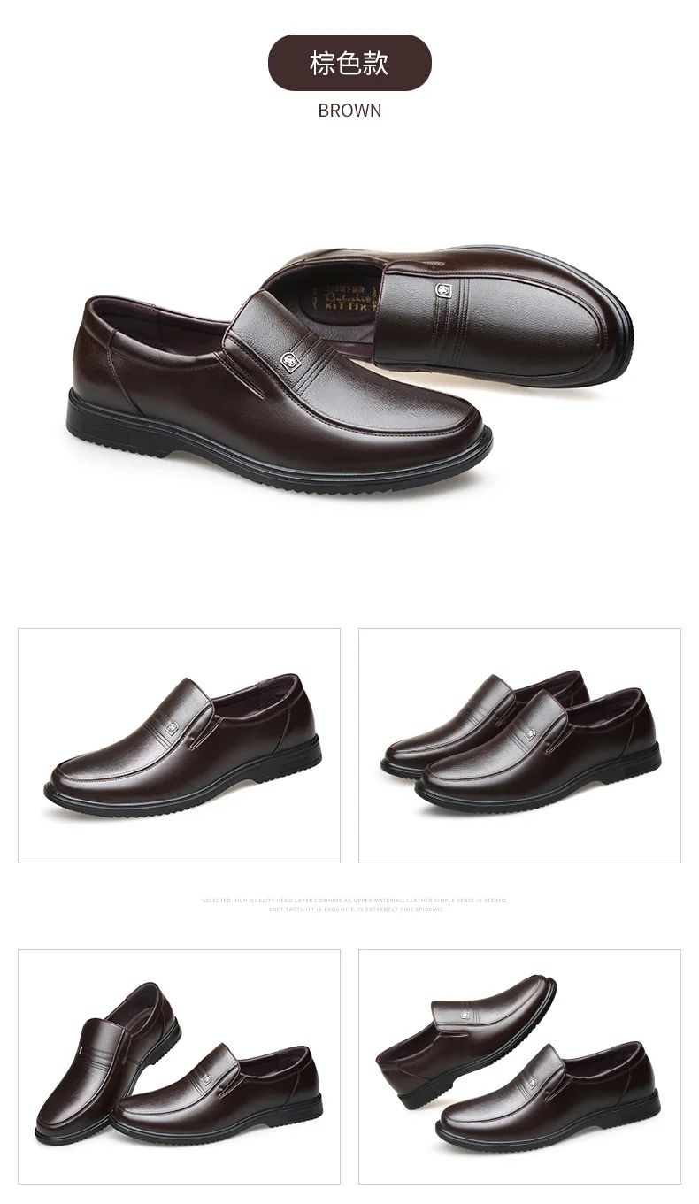 Genuine Leather Handmade Shoes Men Loafers Slip On Business Casual Shoes Classic Soft Leather Hombre Breathable Men Shoes Flat