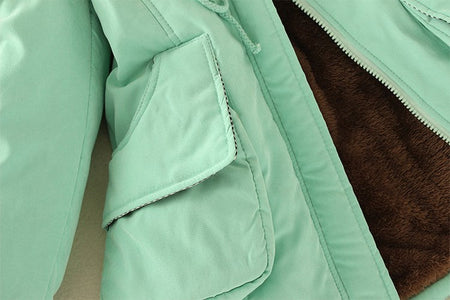 2024 New Autumn Winter Women Cotton Jacket Padded Casual Slim Coat Emboridery Hooded Parkas Wadded Warm Overcoat