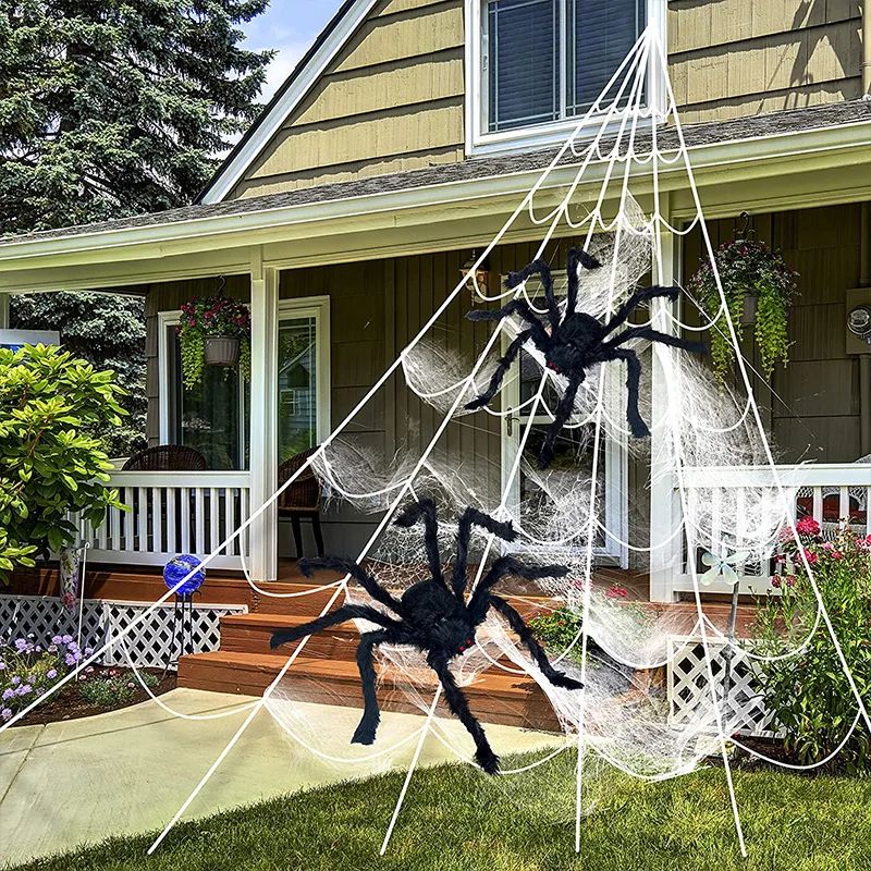 Halloween Spider Decoration Realistic Super Plush Spider Scary Indoor Home Scream Party Outdoor Garden Yard Decoration Supplies