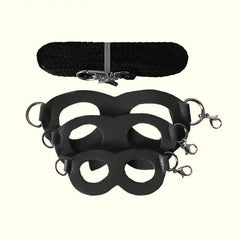 4 Pcs /set Sugar Quoll Harness + Leash Set Escape-Proof Adjustable Collar for Pet Small Animals Hamsters Sugar Gliders Squirrels