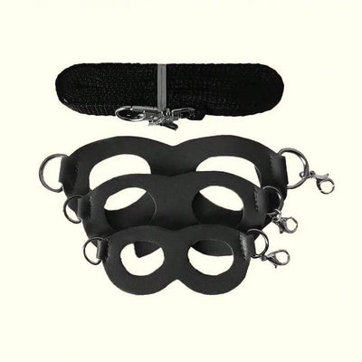 4 Pcs /set Sugar Quoll Harness + Leash Set Escape-Proof Adjustable Collar for Pet Small Animals Hamsters Sugar Gliders Squirrels