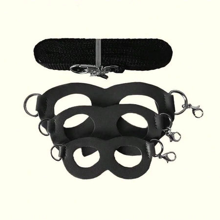4 Pcs /set Sugar Quoll Harness + Leash Set Escape-Proof Adjustable Collar for Pet Small Animals Hamsters Sugar Gliders Squirrels